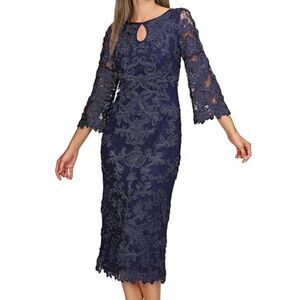JS Collections Perla Soutache Sheath Dress